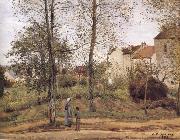Camille Pissarro Landscape in the vicinity of Louveciennes oil painting reproduction